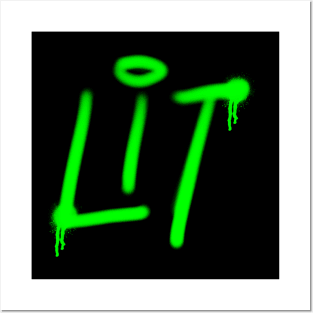 Lit Graffiti Spray Paint Posters and Art